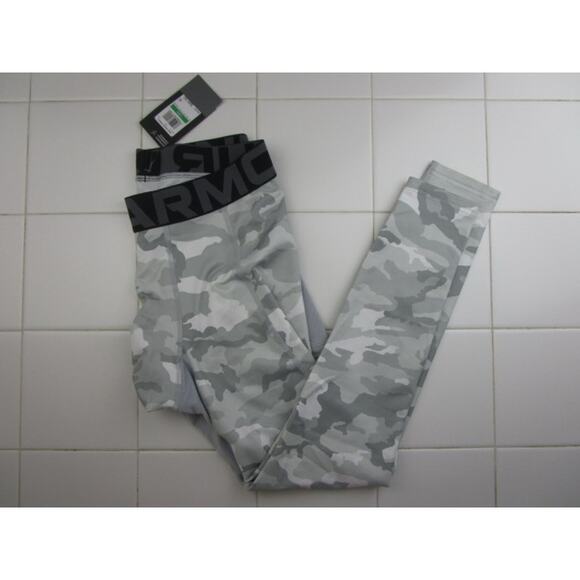 Under Armour ColdGear Infrared Printed Leggings White Camo Men's Large - Picture 2 of 3